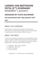 Beethoven Fifth (5th) Symphony, Movement 1, Excerpt  P.O.D cover